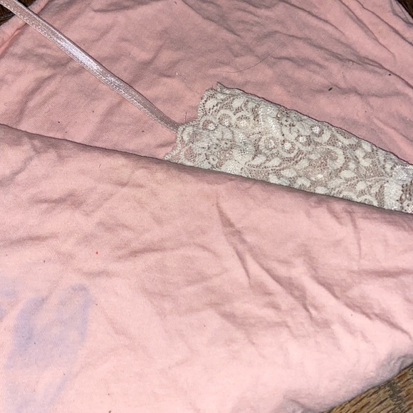 Victoria secret pink lil lace adjustable mighty nightgown /cami lace size XS - Picture 11 of 16